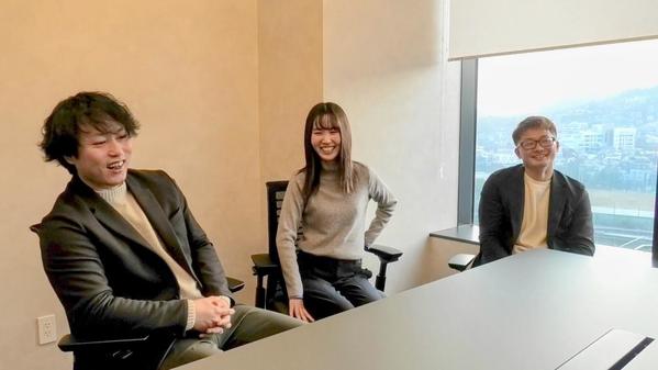 左から佐藤裕太、北村美希、山口繁隆